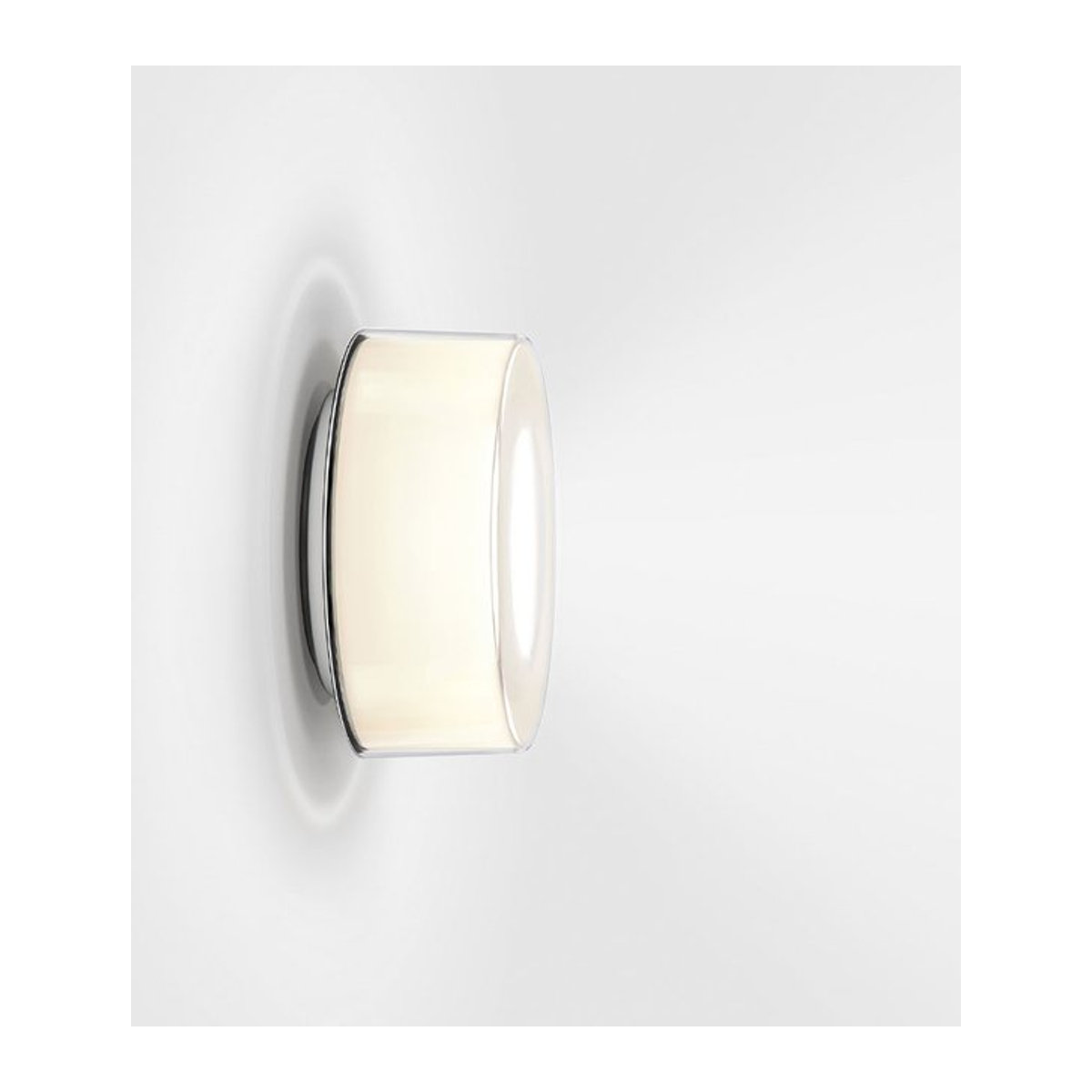 Serien Lighting Curling Wall M LED-Wandleuchte mit klarem Acrylglasschirm und zylindrischem Reflektor in Warmweiß - Bild 1