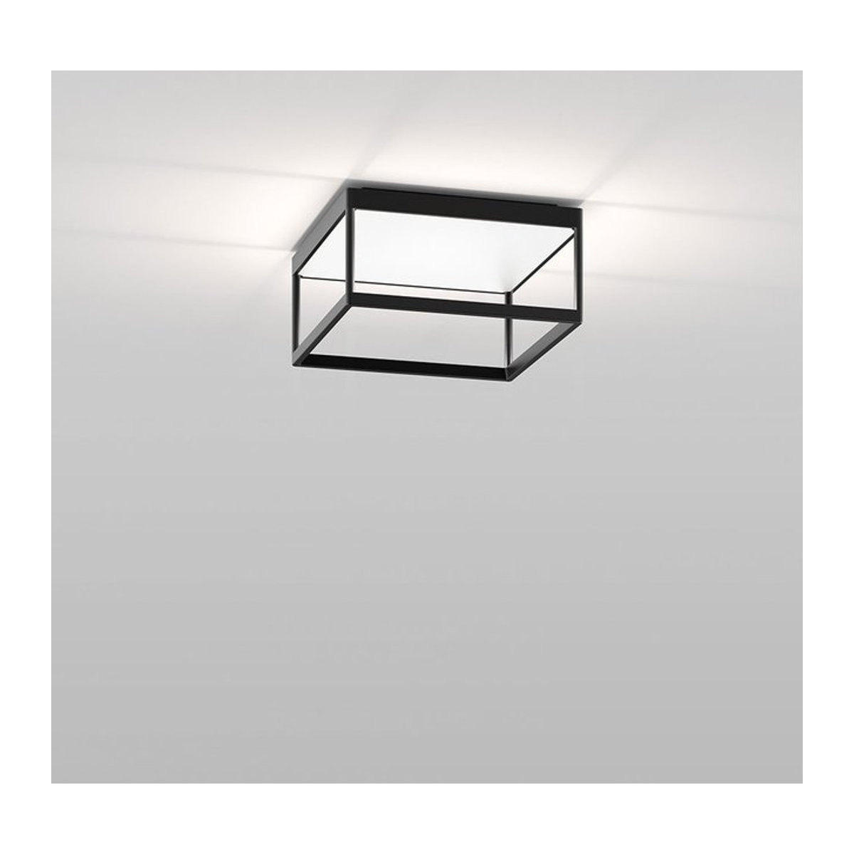 Serien Lighting Reflex² Ceiling M 150 LED-Deckenleuchte in Schwarz und Weiß mit Pyramidenstruktur und warmweißem Licht - Bild 1