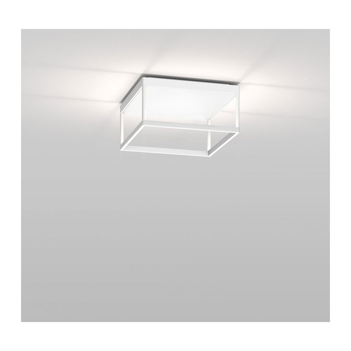 Serien Lighting Reflex² Ceiling M 150 LED-Deckenleuchte in Weiß mit Pyramidenstruktur und warmweißem Licht - Bild 1