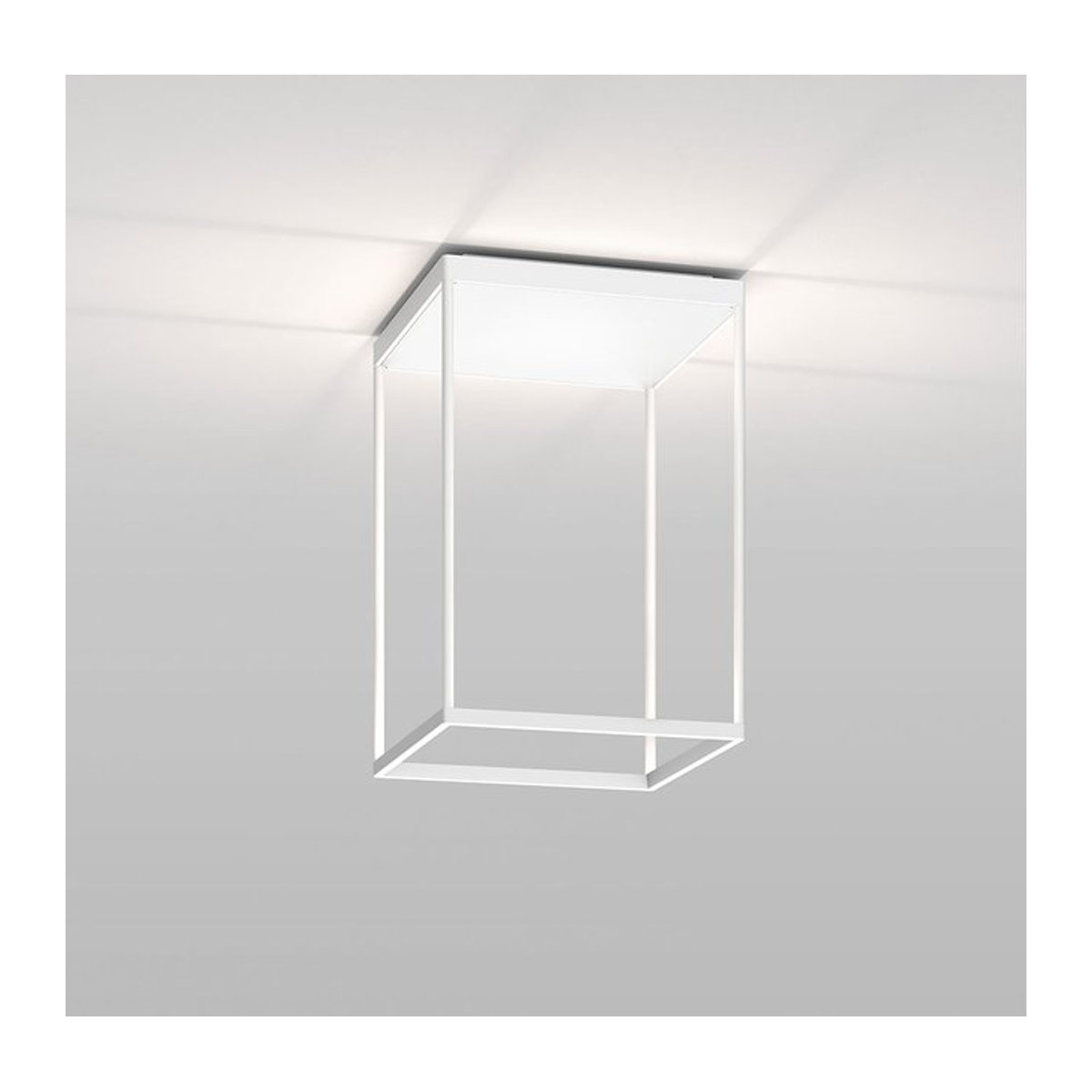 Serien Lighting Reflex² Ceiling M 450 LED-Deckenleuchte in Weiß mit Pyramidenstruktur und warmweißem Licht (3000K) - Bild 1