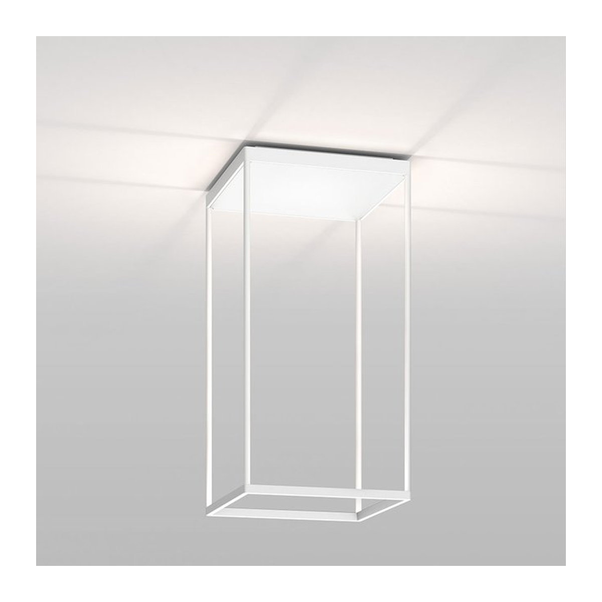 Serien Lighting Reflex² Ceiling M 600 LED-Deckenleuchte in Weiß mit Pyramidenstruktur und warmweißem Licht - Bild 1