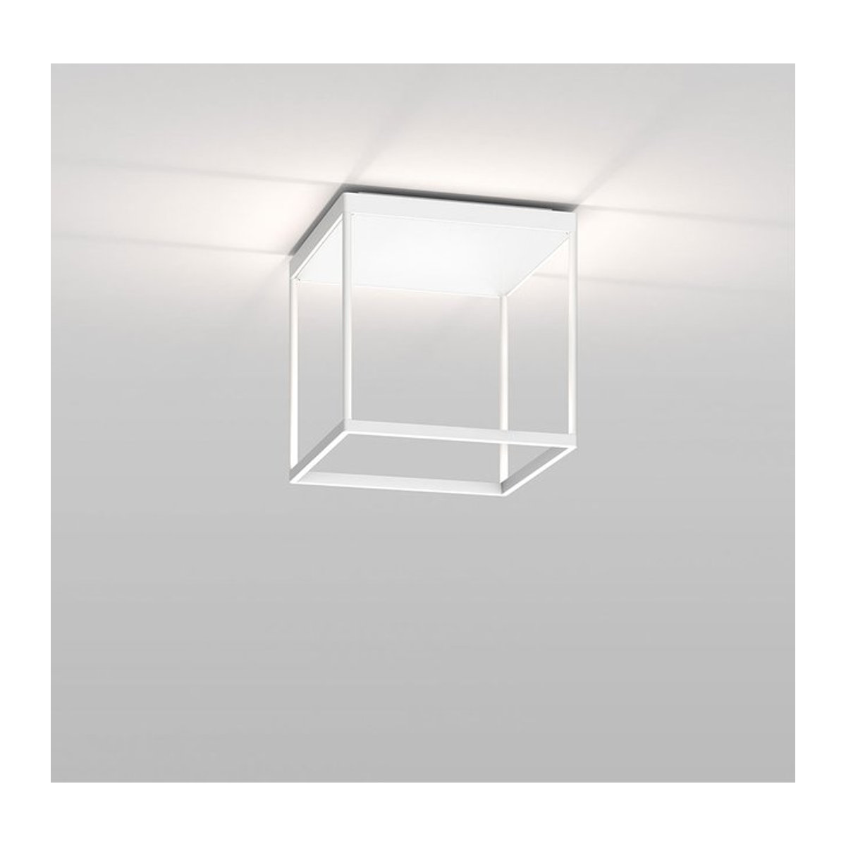 Serien Lighting Reflex² Ceiling M LED-Deckenleuchte in Weiß mit Pyramidenstruktur und warmweißem Licht - Bild 1