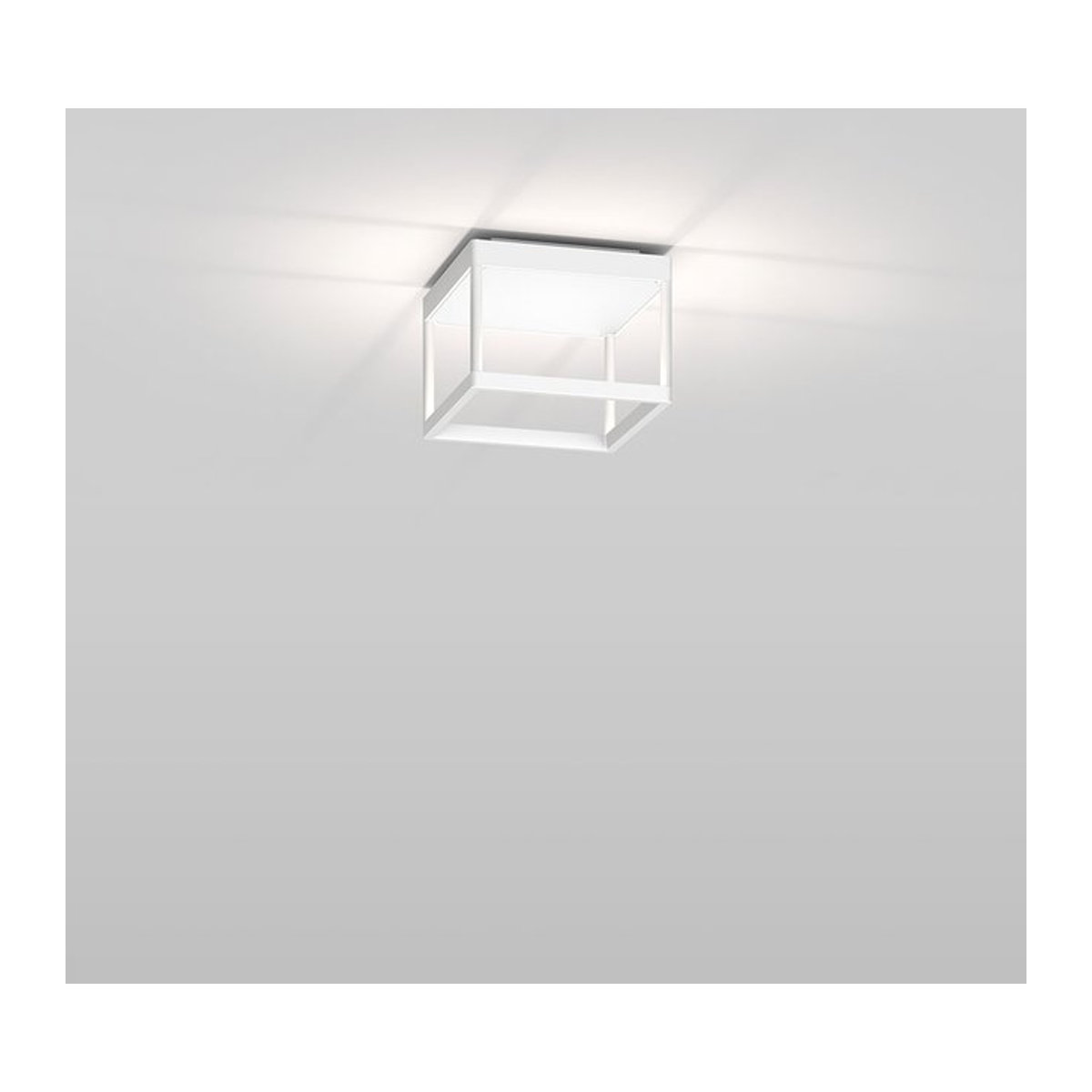 Serien Lighting Reflex² Ceiling S 150 LED-Deckenleuchte in Weiß mit Pyramidenstruktur und dim2warm (2200K - 3000K) - Bild 1