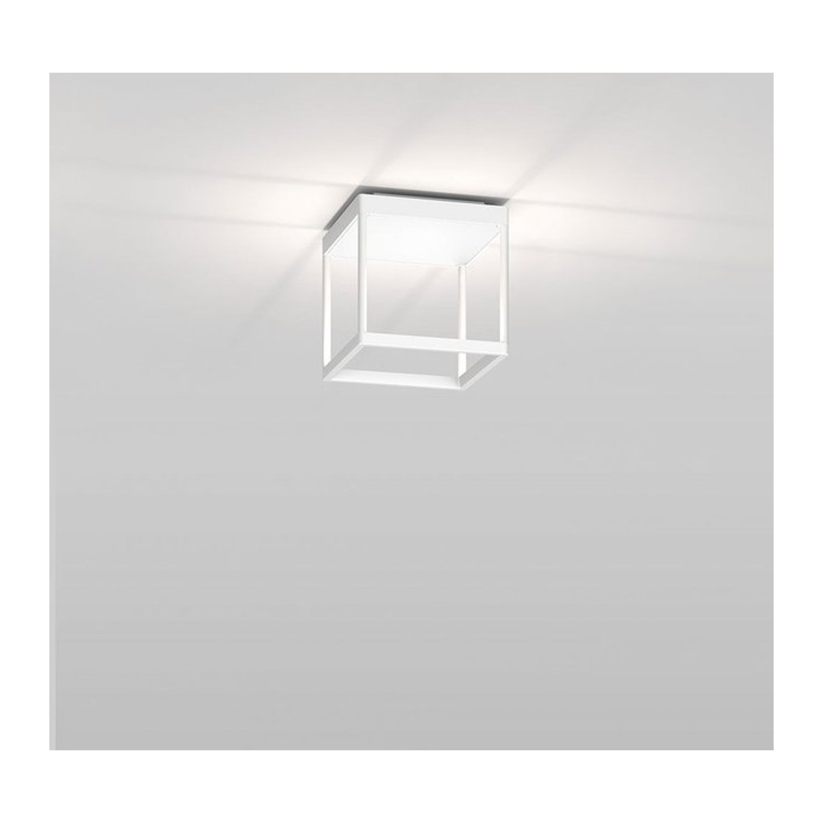 Serien Lighting Reflex² Ceiling S 200 LED-Deckenleuchte in Weiß mit Pyramidenstruktur aus Aluminium und warmweißem Licht - Bild 1