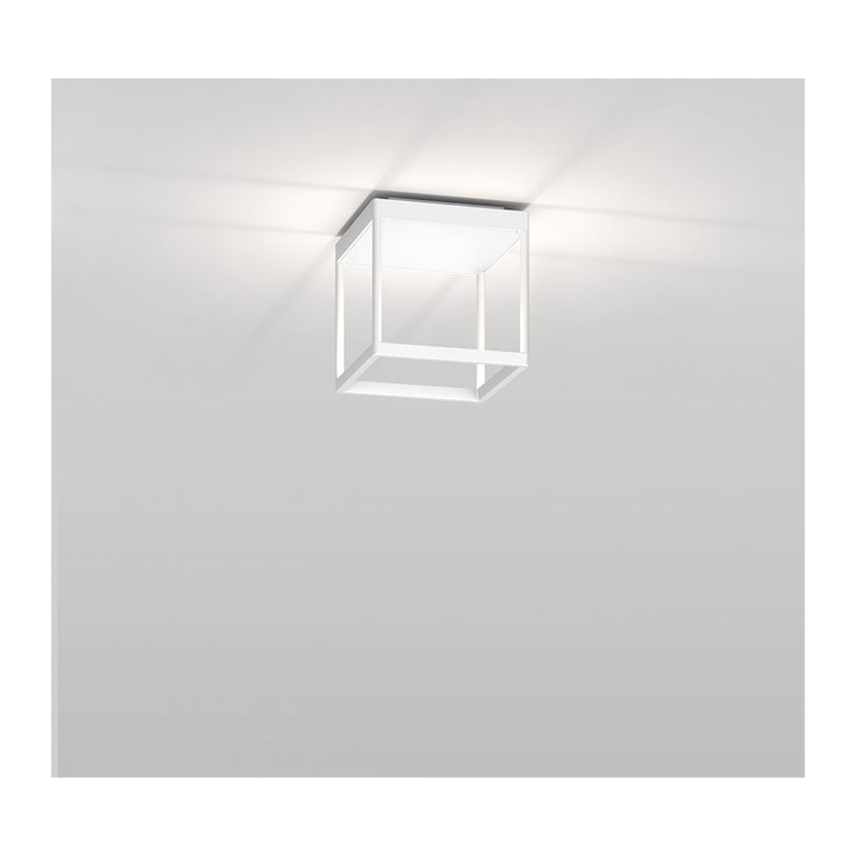Serien Lighting Reflex² Ceiling S 200 LED-Deckenleuchte in Weiß mit Pyramidenstruktur und dim2warm (2200K - 3000K) - Bild 1