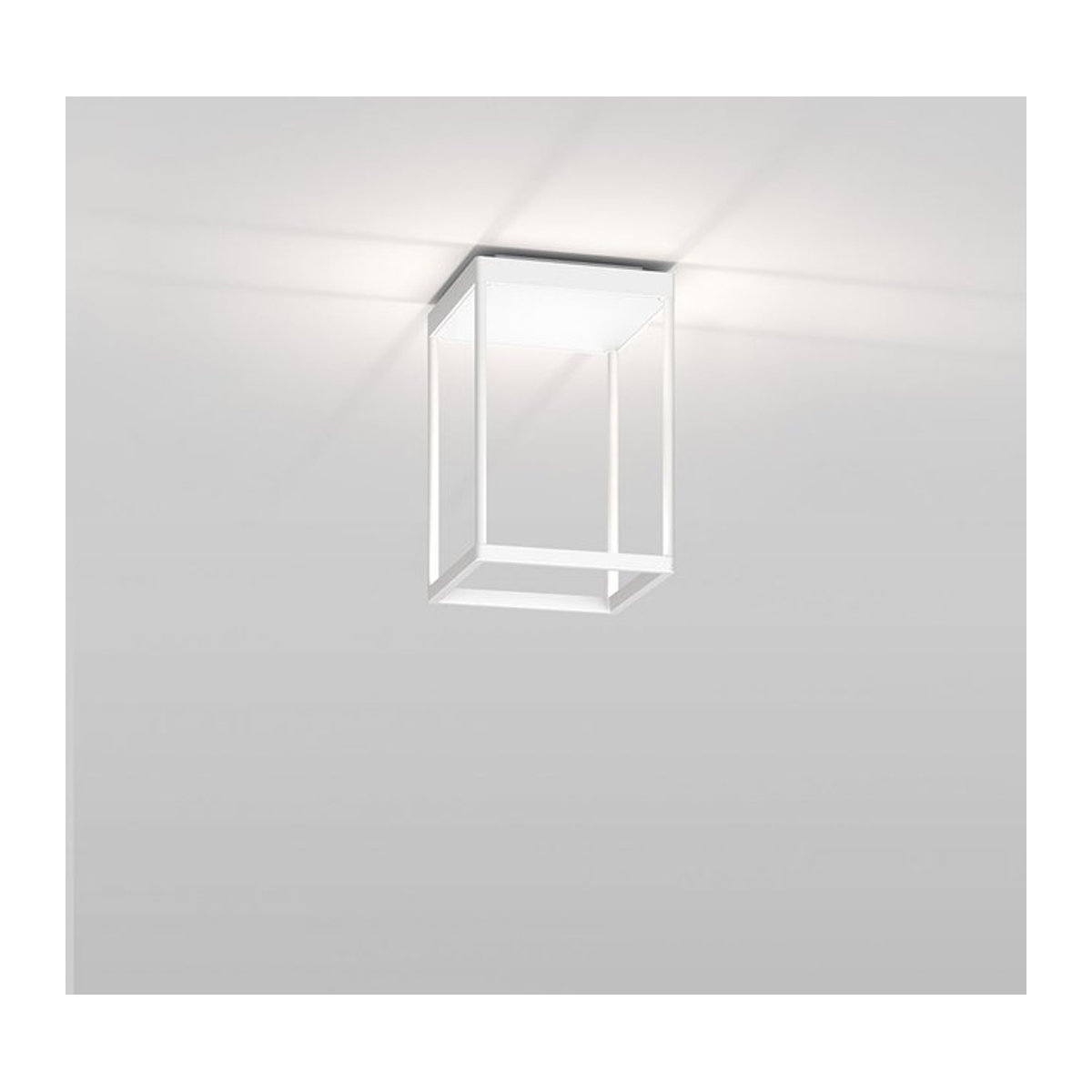 Serien Lighting Reflex² Ceiling S 300 LED-Deckenleuchte in Weiß mit Pyramidenstruktur und dim2warm (2200K - 3000K) - Bild 1