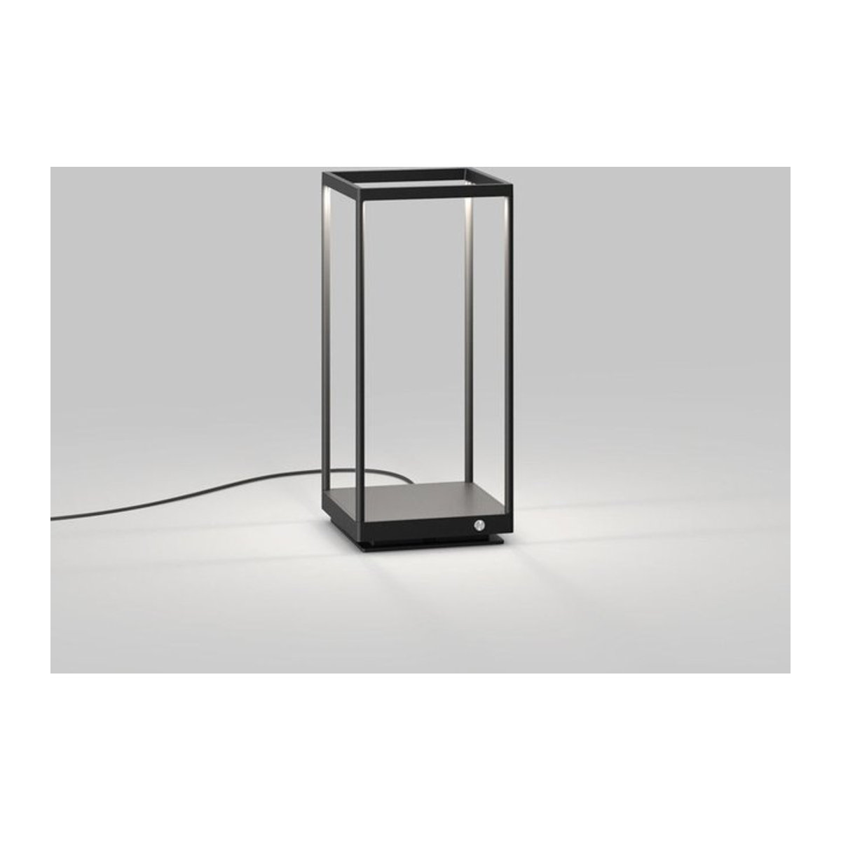 Serien Lighting Reflex² LED-Tischleuchte in Schwarz mit dim2warm Technologie und Glas-Elementen, Größe S, Durchmesser: 200 mm - Bild 1