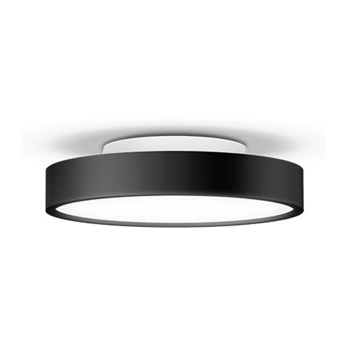 Serien Lighting Slice² PI Ceiling S LED-Deckenleuchte in Schwarz mit warmweißem Downlight - Bild 1