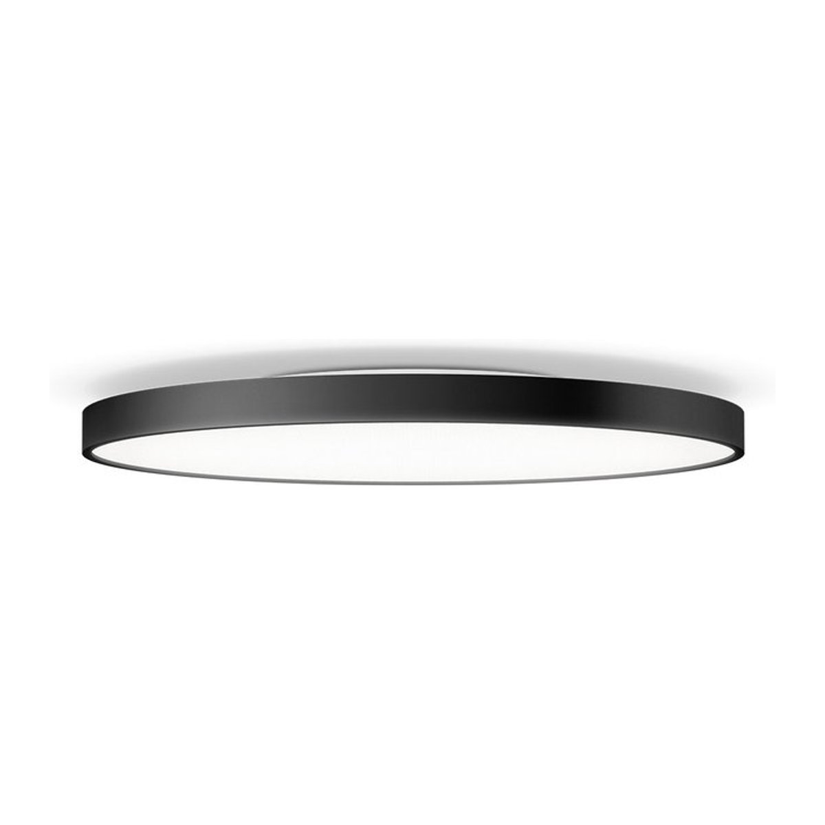 Serien Lighting Slice² PI Ceiling XL LED-Deckenleuchte in Schwarz mit warmweißem Downlight - Bild 1