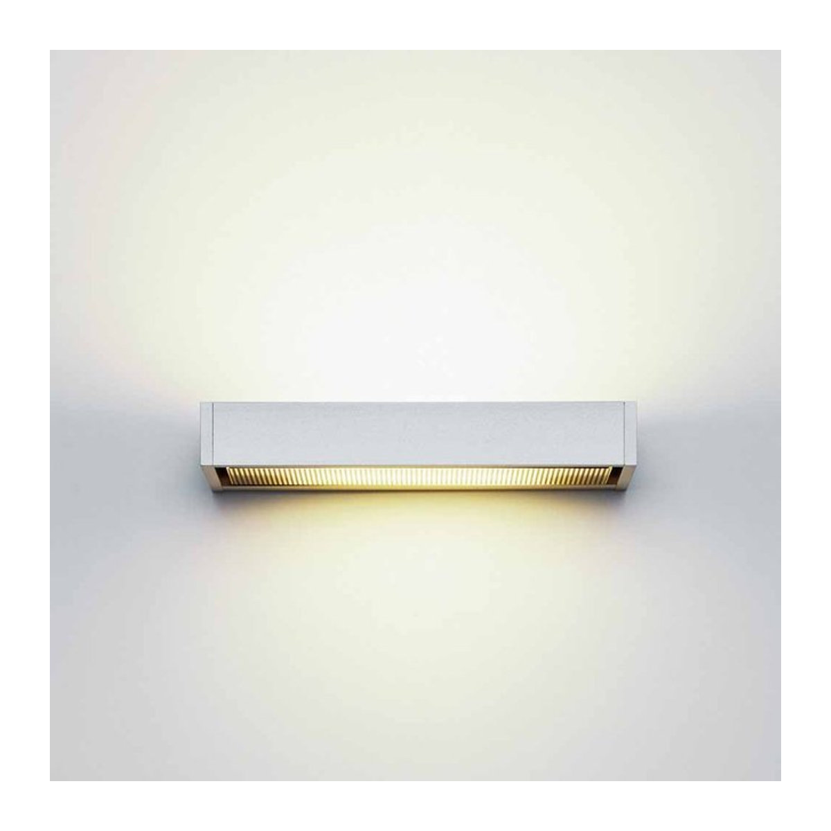 Serien Lighting SML Wall L Wandleuchte in Chrom und Weiß mit Glas und Halogen-Leuchtmittel - Bild 1