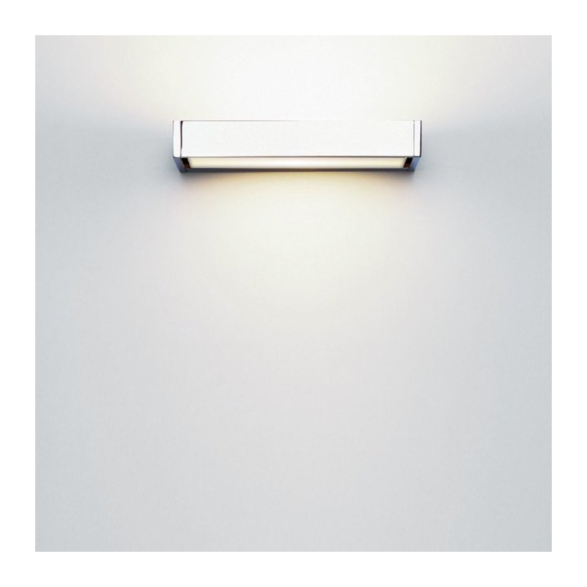 Serien Lighting SML Wall M Wandleuchte aus Chrom und Glas in verchromter Ausführung mit Satinee-Effekt - Bild 1