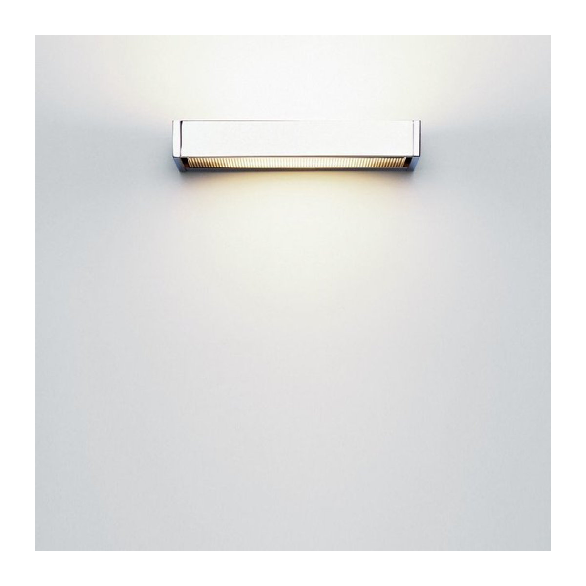 Serien Lighting SML Wall M Wandleuchte in Chrom mit Satineffekt und Glas in modernem Design - Bild 1