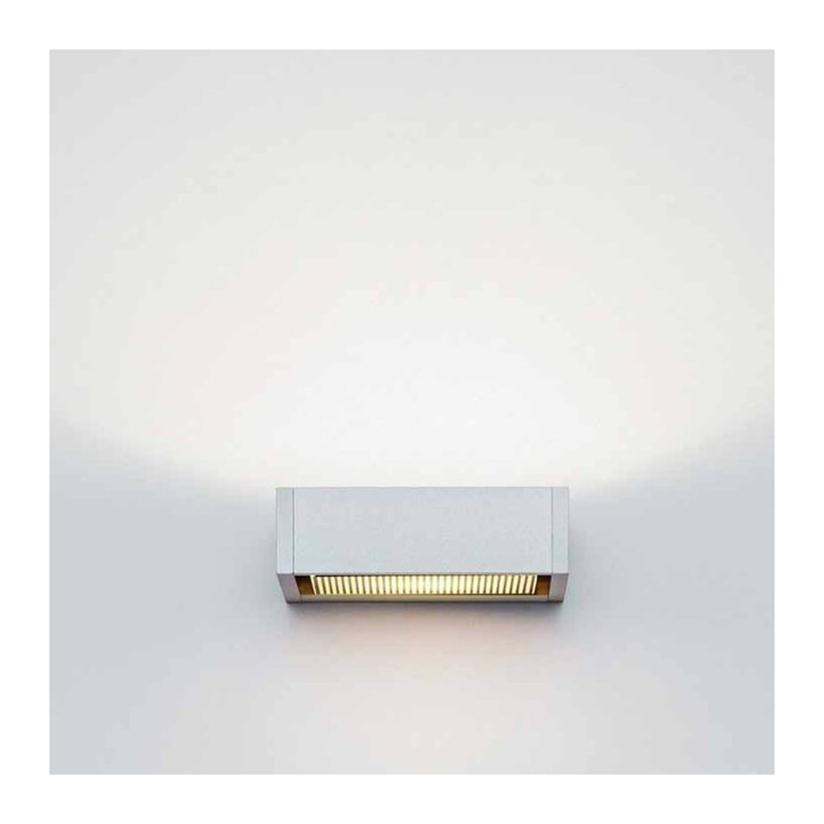Serien Lighting SML Wall S Wandleuchte in Silber eloxiert mit Glas und G9 Fassung - Bild 1