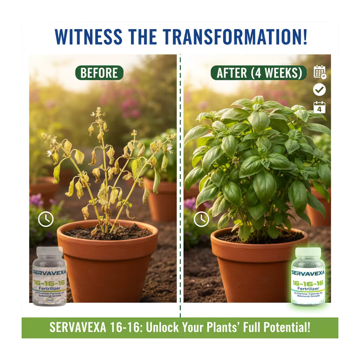 SERVAVEXA NPK 15-15-15 Premium-Pflanzendünger in Granulatform für Zimmerpflanzen, Garten und Nutzpflanzen - Bild 3