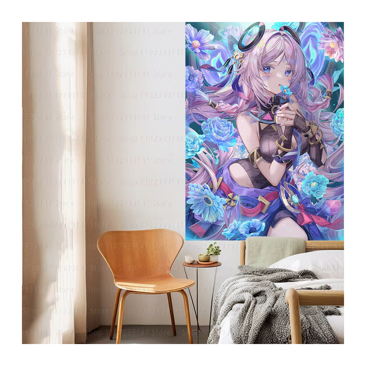 Servies® Wandteppich Genshin Impact Citlali Anime Motiv, Mehrfarbig, Breite: 90 cm, Höhe: 150 cm - Bild 2