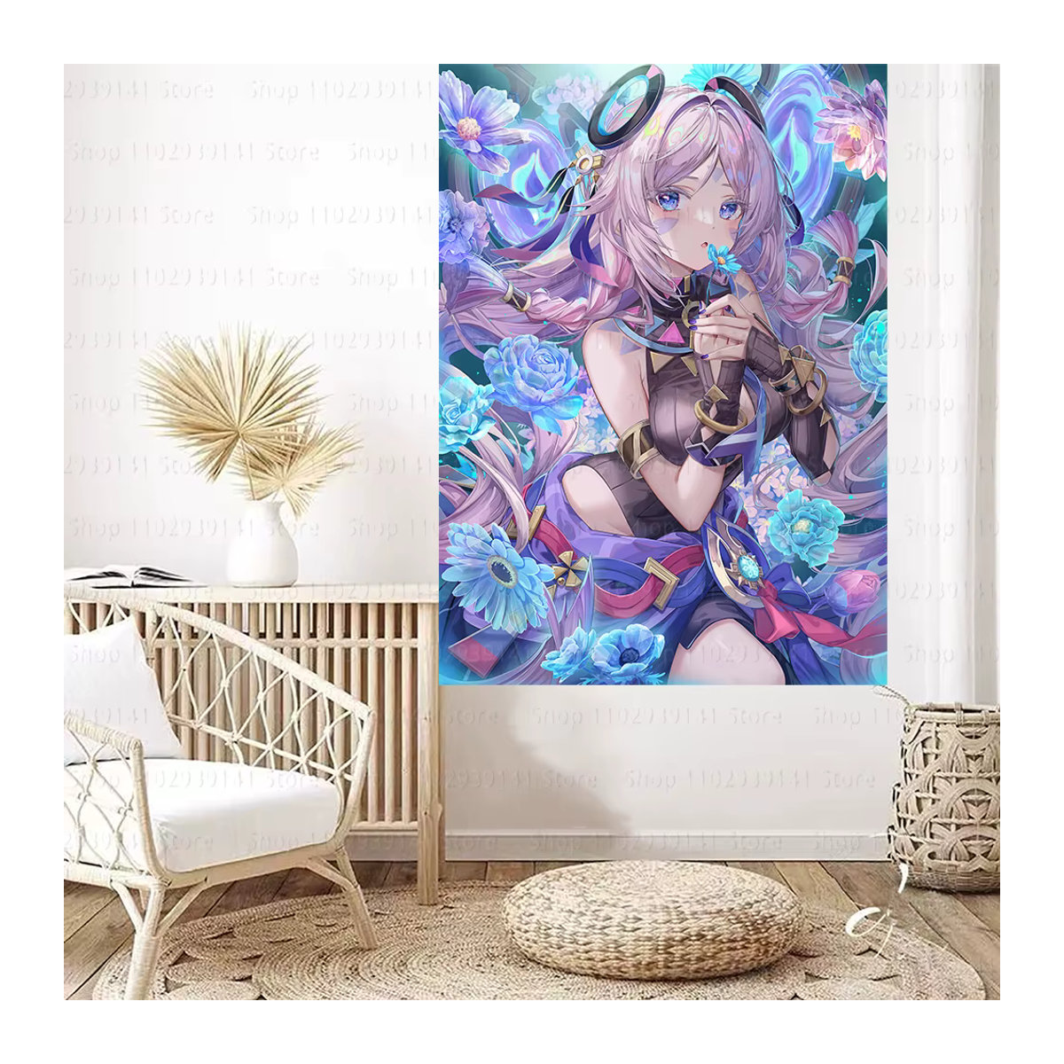 Servies® Wandteppich Genshin Impact Citlali Anime Motiv, Mehrfarbig, Breite: 90 cm, Höhe: 150 cm - Bild 3