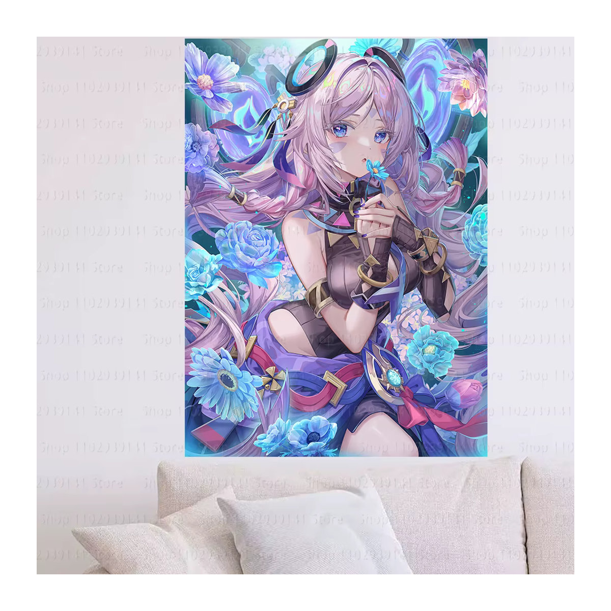 Servies® Wandteppich Genshin Impact Citlali Anime Motiv, Mehrfarbig, Breite: 90 cm, Höhe: 150 cm - Bild 4