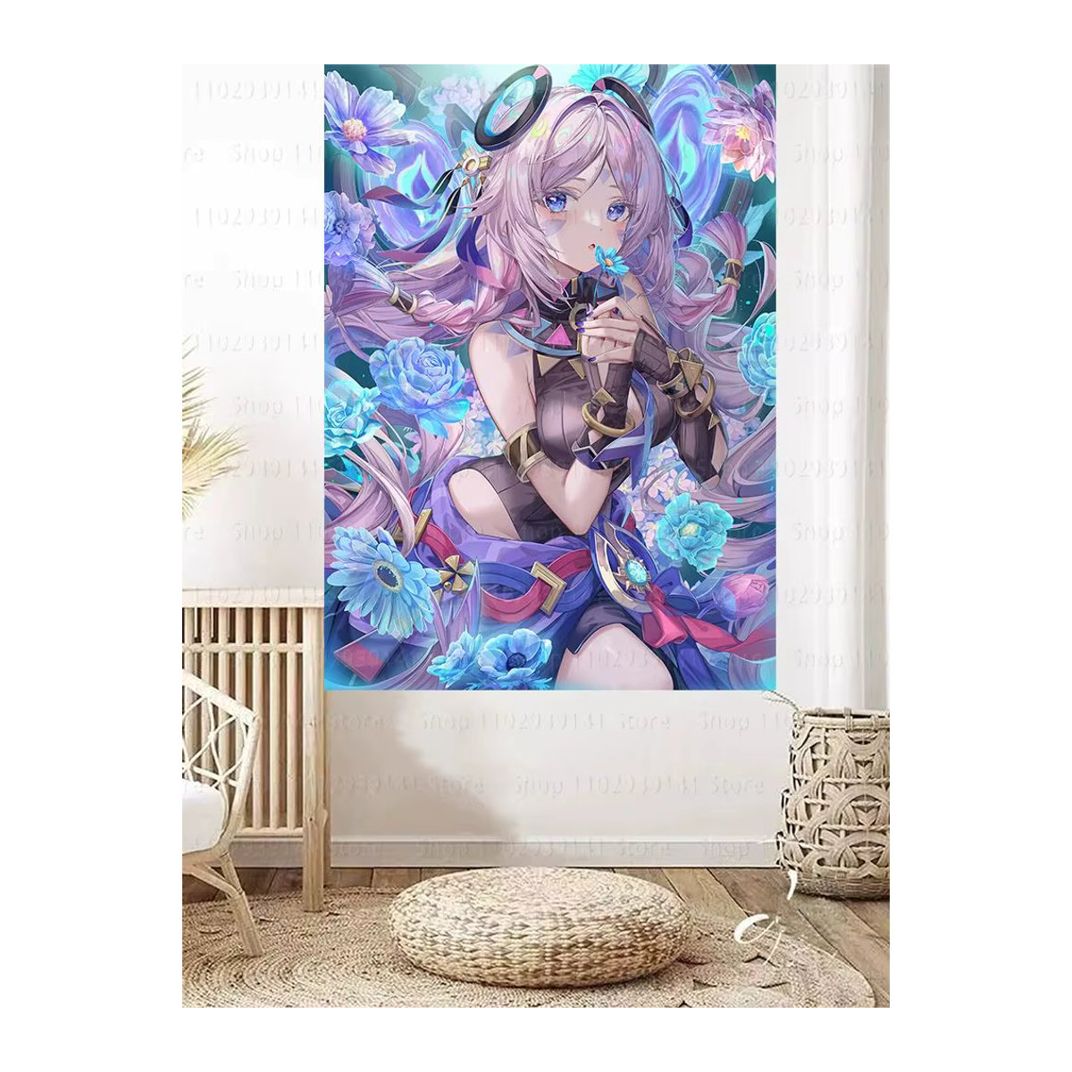 Servies® Wandteppich Genshin Impact Citlali Anime Motiv, Mehrfarbig, Breite: 90 cm, Höhe: 150 cm - Bild 5