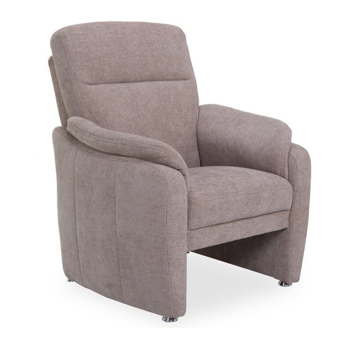 Sessel Elastoform STEVE Modern in Taupe Meliert und Braun aus Stoff - Bild 1