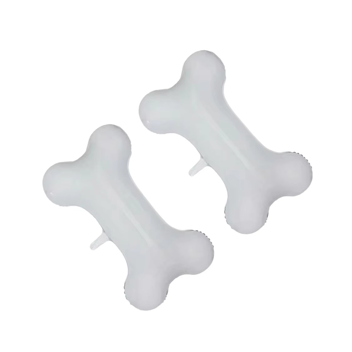 Set aus 2 oder 5 beige farbenen Folienballons in lustiger Knochenform für deine Geburtstagsdeko oder als Spielzeug für Kinder - Bild 2