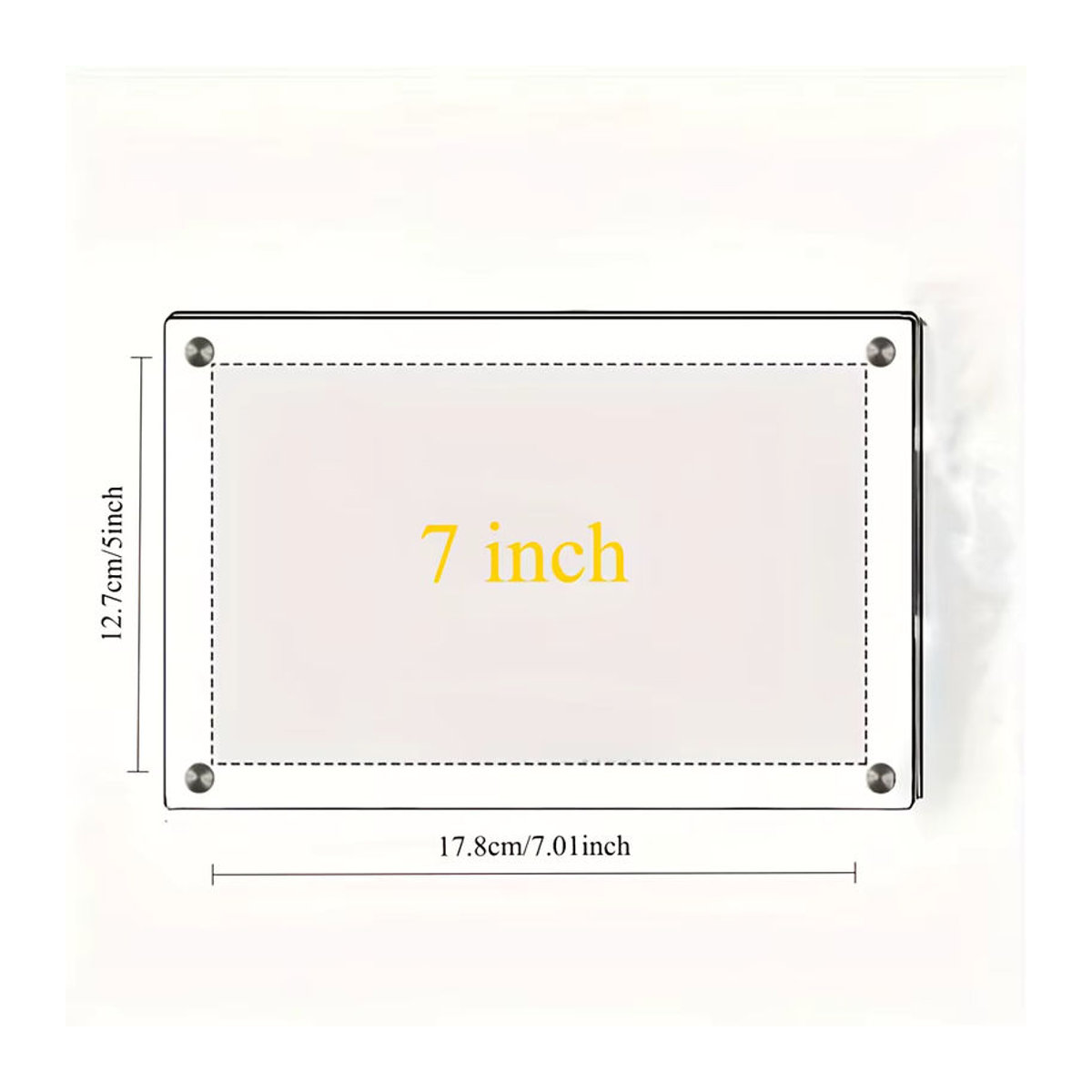 Set aus Acryl-Fotorahmen in Transparent, klassische rechteckige Tischaufsteller für Foto- und Heimdekoration - Bild 2
