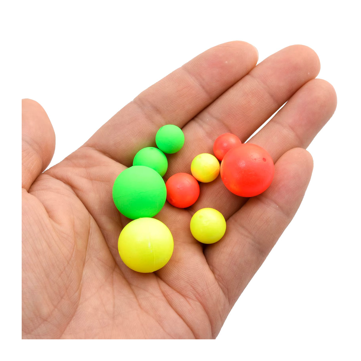 Set aus Schaum-Fliegenfischen Float Balls in Grün, 10 oder 30 Stück, Durchmesser: 5 bis 30 mm, ideale Bojen für Pompano, Wels und Walleye Rigs sowie als Strike Indicator - Bild 3