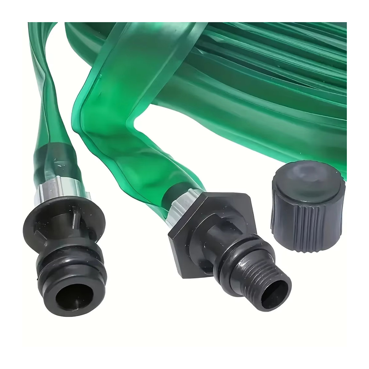 Set aus Sprinklerköpfen und Einweichschläuchen zur Bodenbewässerung für Gärten und Gemüsegärten - Bild 2