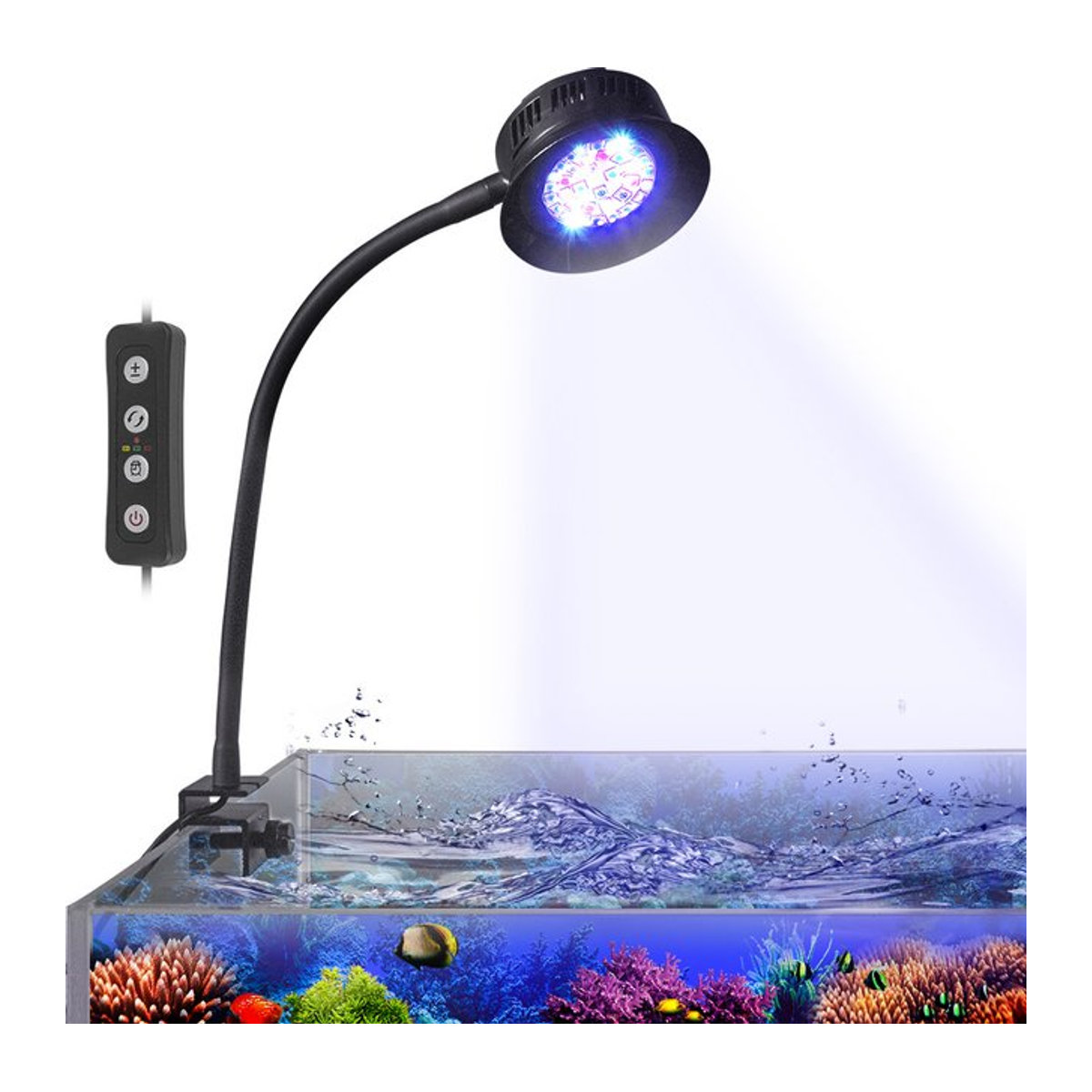 SEVEN MASTER 30W Aquarium LED Riff Licht dimmbare Marine Beleuchtung für Salzwasser LPS SPS Aquarien mit Timer-Funktion - Bild 1