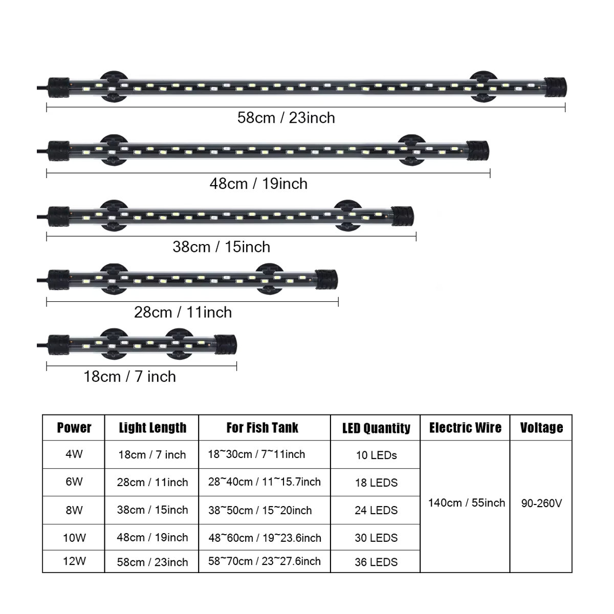 SEVEN MASTER LED Aquarium Beleuchtung für Pflanzenwachstum, wasserdicht, minimalistisches Design - Bild 5