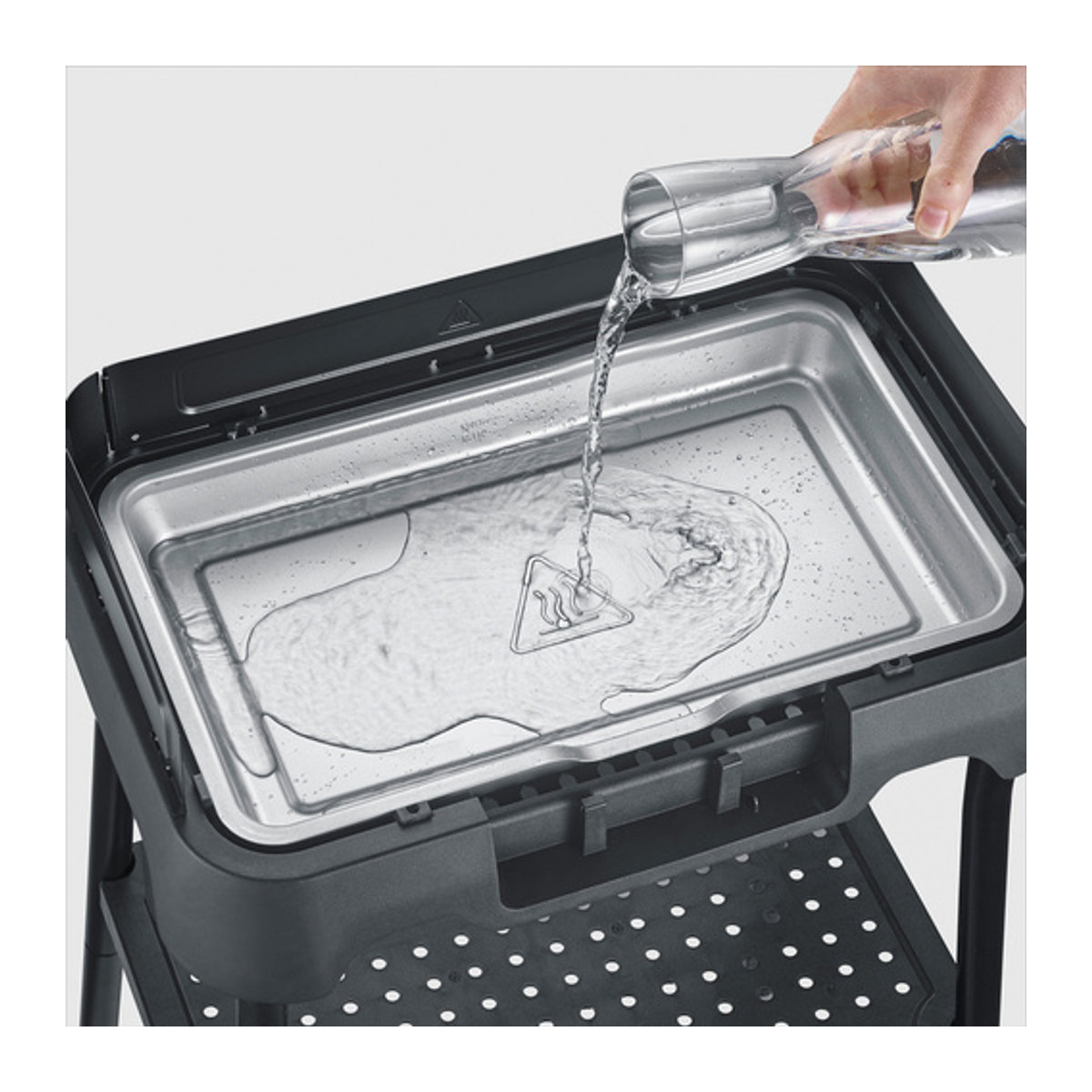 Severin Elektrogrill PG 8594 Standgrill in Schwarz aus Kunststoff und Edelstahl B/H/L: 33 x 8,5 x 42 cm - Bild 4