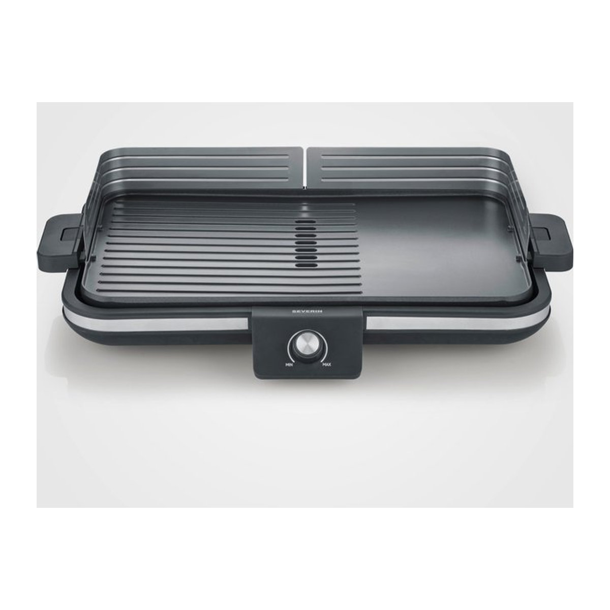 Severin PG 8564 Plancha Tischgrill mit stufenlosem Temperaturregler in Schwarz/Silber - Bild 1
