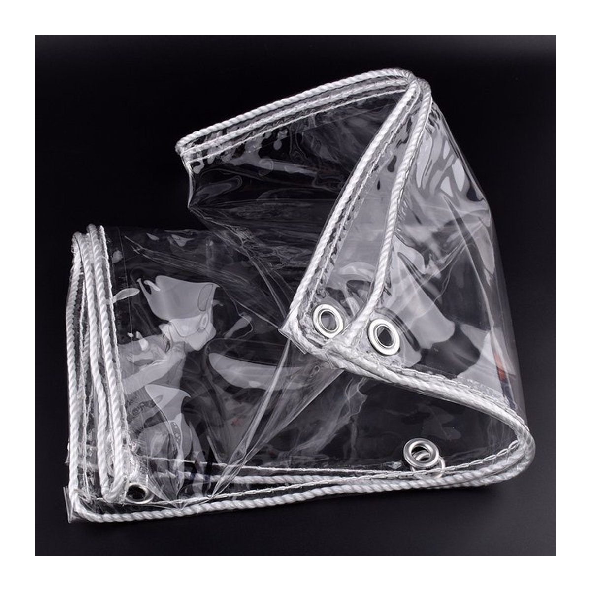 SgooHan Transparente PVC Regenschutzplane Wasserdicht 0,3 mm Dicke für Balkon und Pflanzen - Bild 1