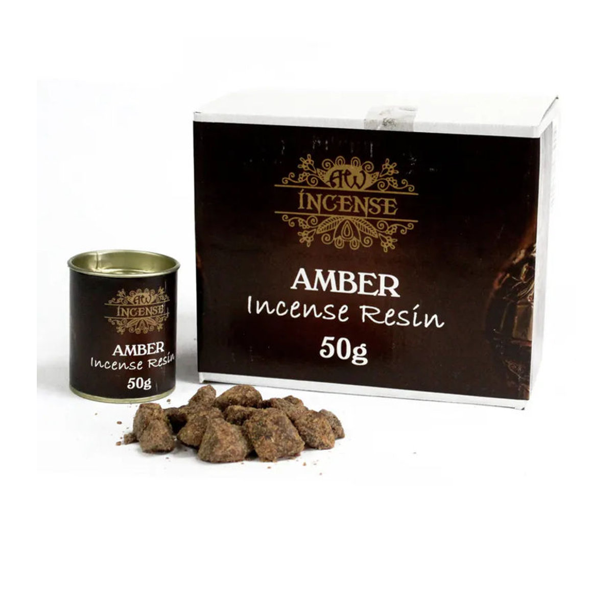 SHAMTAM Amber Harz Räucherwerk in Braun und Schwarz 50g - Bild 2