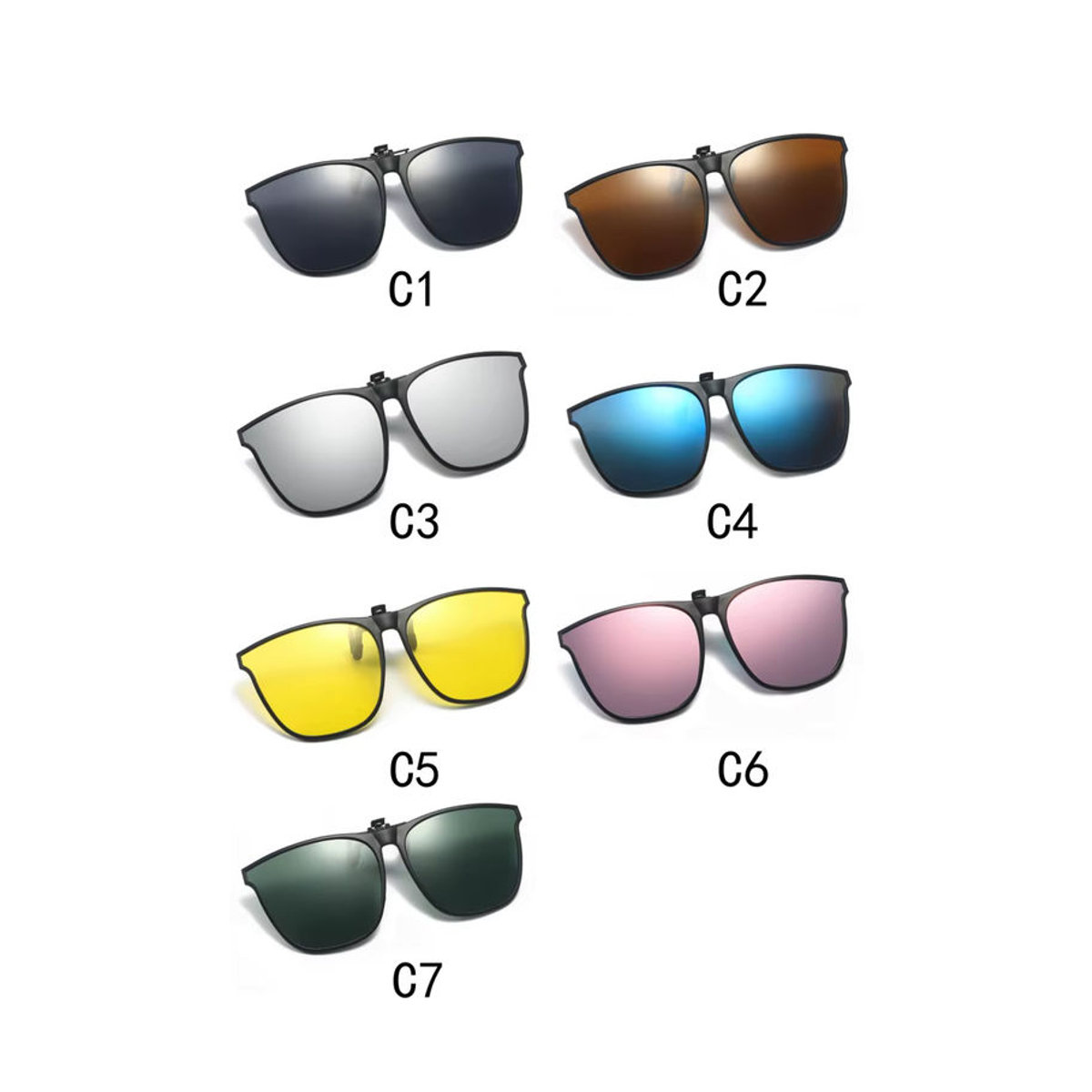Sharif Clip-On Sonnenbrille für Angeln und Outdoor-Aktivitäten für Tag und Nacht - Bild 2