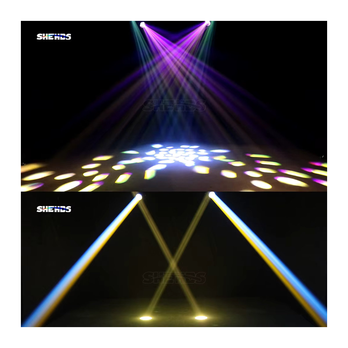 SHEHDS Beam 275W 10R Moving Head mit Regenbogen-Lichtfarbe und Frosteffekt für DJ, Bar, Club und Konzertbühnen - Bild 4