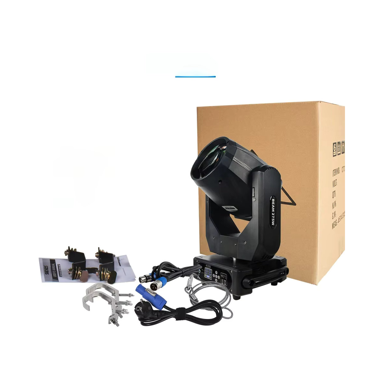 SHEHDS Beam 275W 10R Moving Head mit Regenbogen-Lichtfarbe und Frosteffekt für DJ, Bar, Club und Konzertbühnen - Bild 5