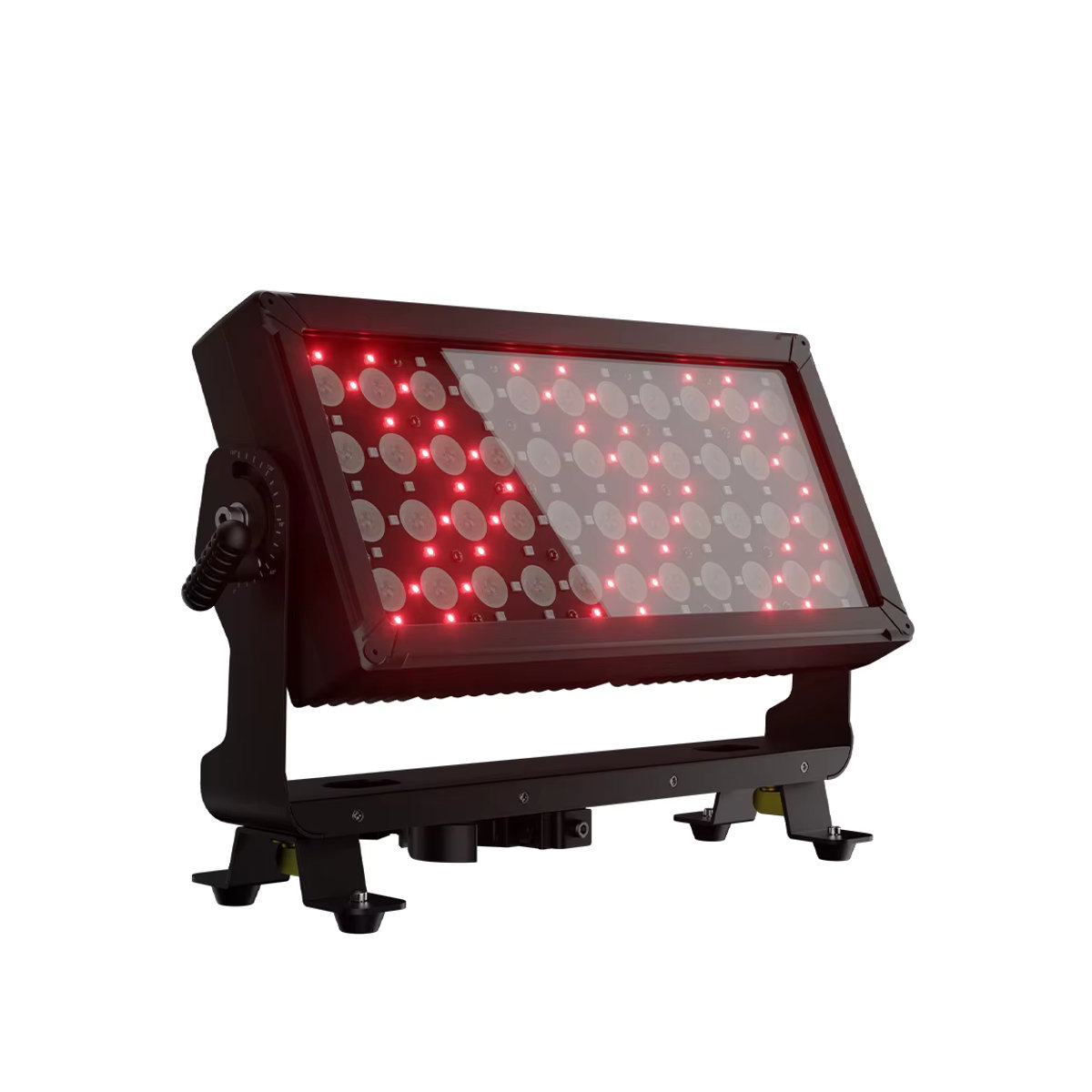 SHEHDS RGBW 4in1 LED Flutlichtanlage Außenbeleuchtung mit Stroboskop-Effekt, Schwarz - Bild 2