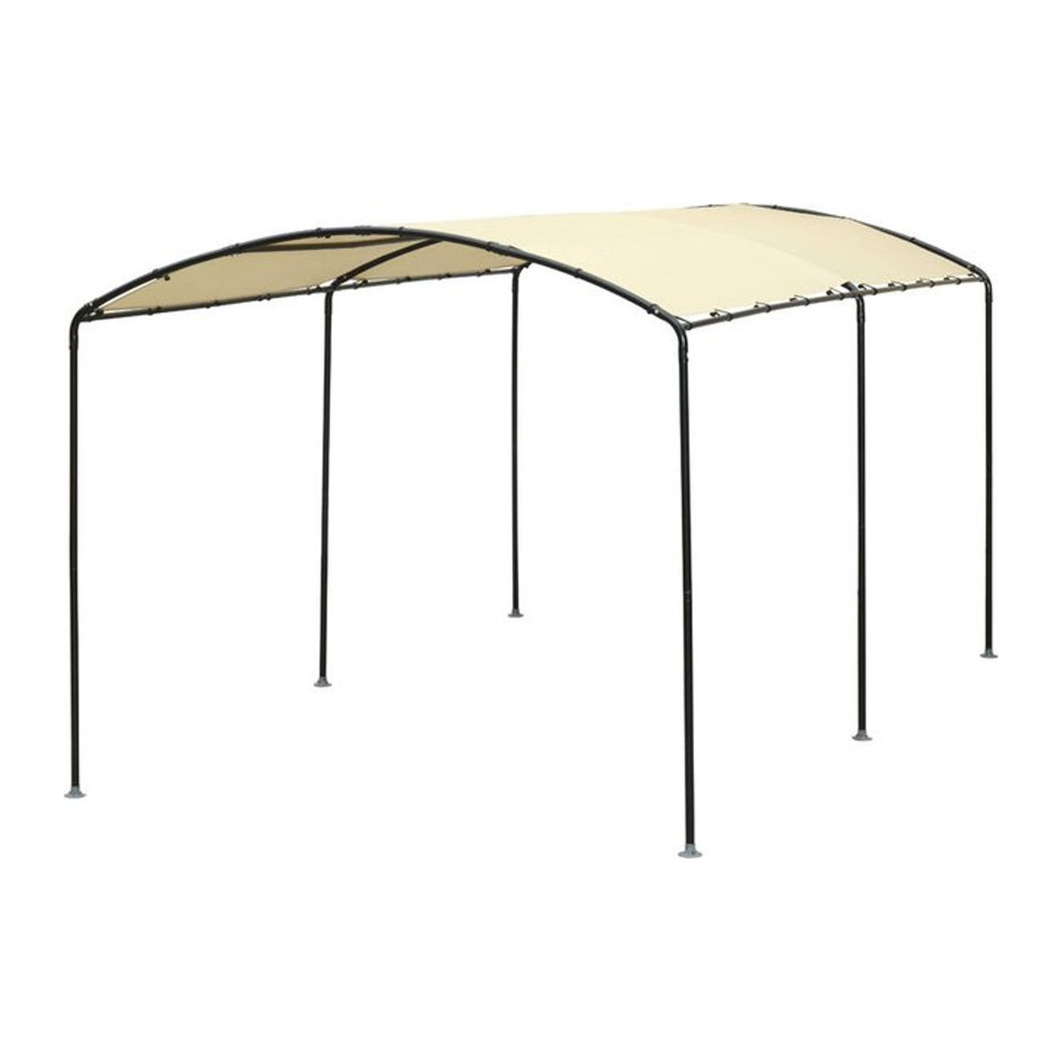 Shelter Logic Carport Unterstand aus Stahl und Kunststoff, Beige, B: 490 cm, T: 270 cm, H: 240 cm - Bild 1