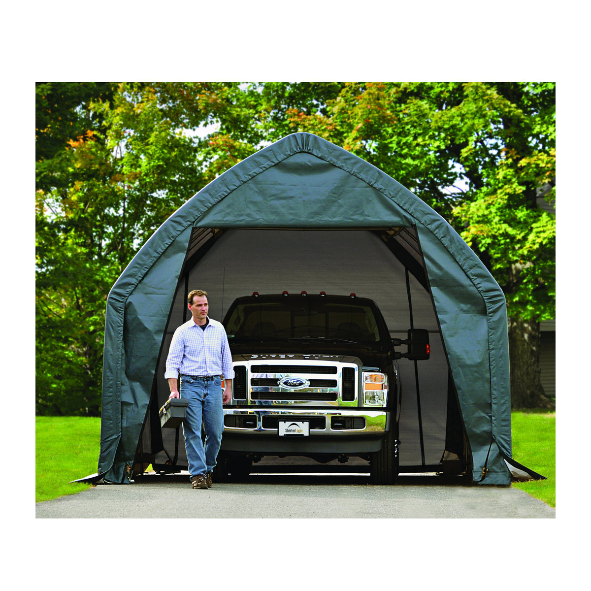 Shelter Logic Foliengarage Weidezelt In-A-Box, grün, B/T: 390 x 610 cm - Bild 5