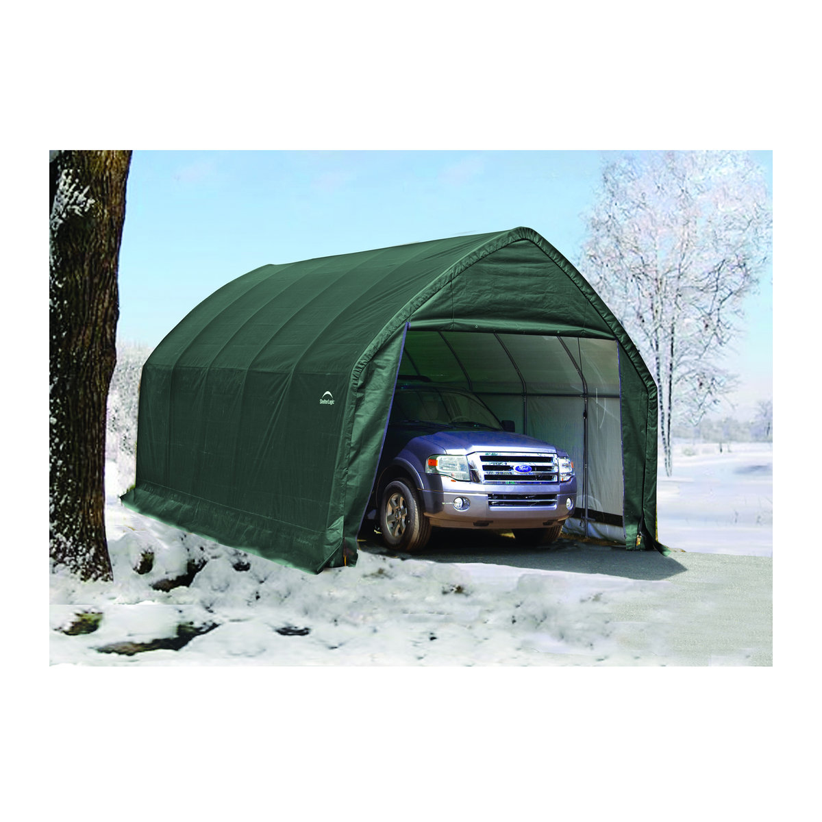 Shelter Logic Foliengarage Weidezelt In-A-Box, grün, B/T: 390 x 610 cm - Bild 6