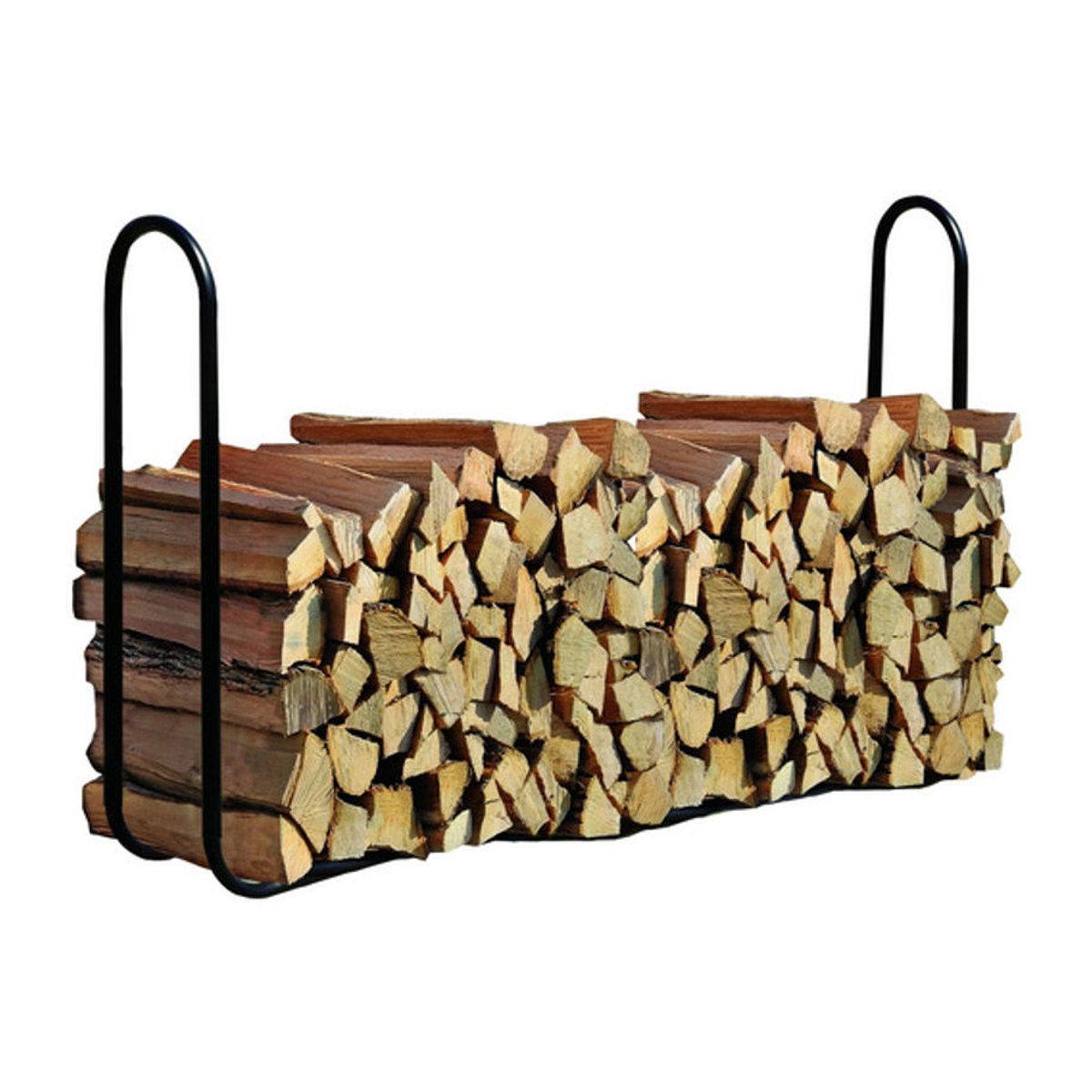 Shelter Logic Metall Kaminholzregal Industrial Schwarz B: 244 cm, T: 25 cm, H: 99 cm - Bild 4