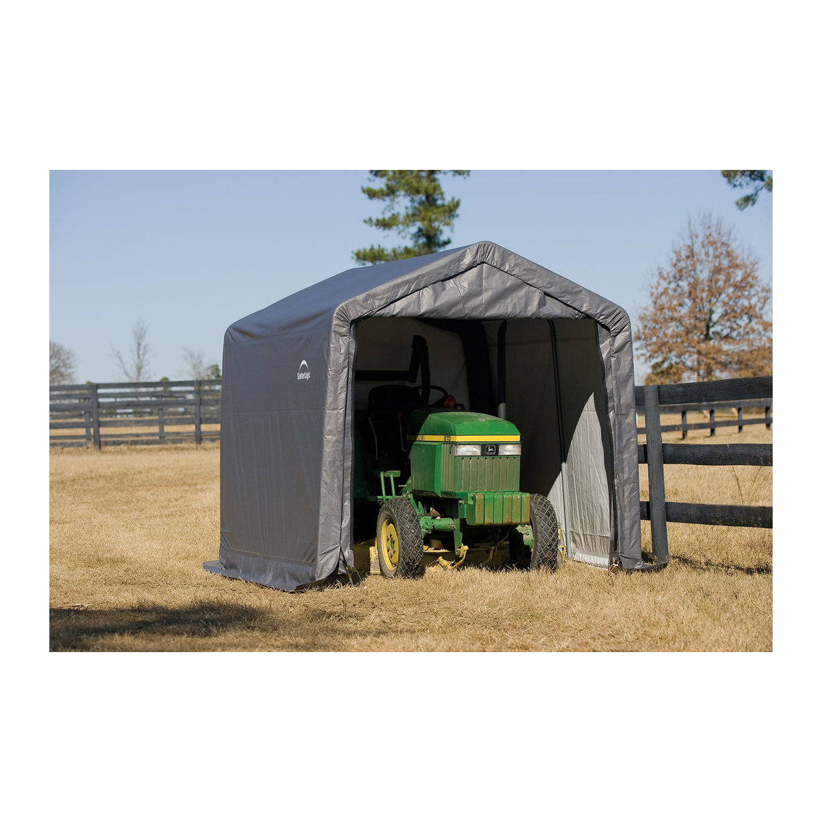 ShelterLogic Gartenhaus Shed-in-a-Box aus Kunststoff und Stahl, Grau, B/H/T: 300 x 240 x 300 cm - Bild 1