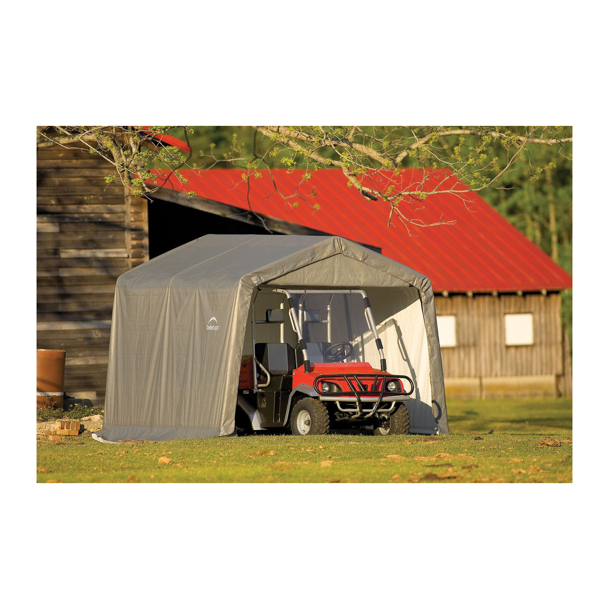 ShelterLogic Gartenhaus Shed-in-a-Box aus Kunststoff und Stahl, Grau, B/H/T: 300 x 240 x 300 cm - Bild 2