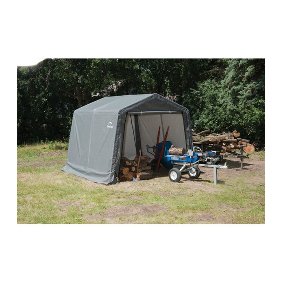 ShelterLogic Gartenhaus Shed-in-a-Box aus Kunststoff und Stahl, Grau, B/H/T: 300 x 240 x 300 cm - Bild 7