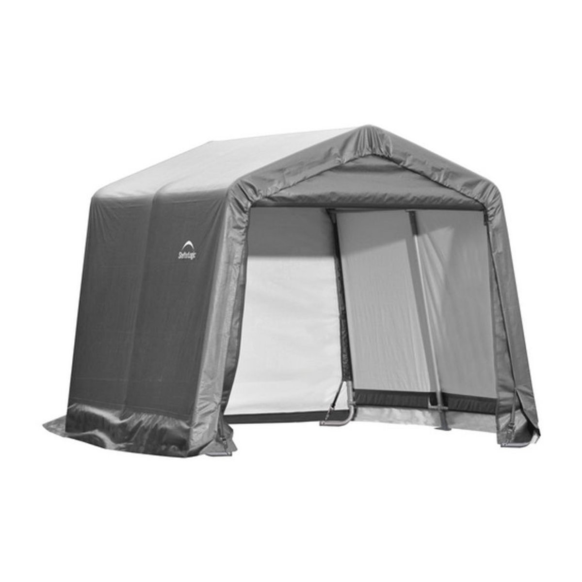 ShelterLogic Gartenhaus Shed-in-a-Box aus Kunststoff und Stahl, Grau, B/H/T: 300 x 240 x 300 cm - Bild 8