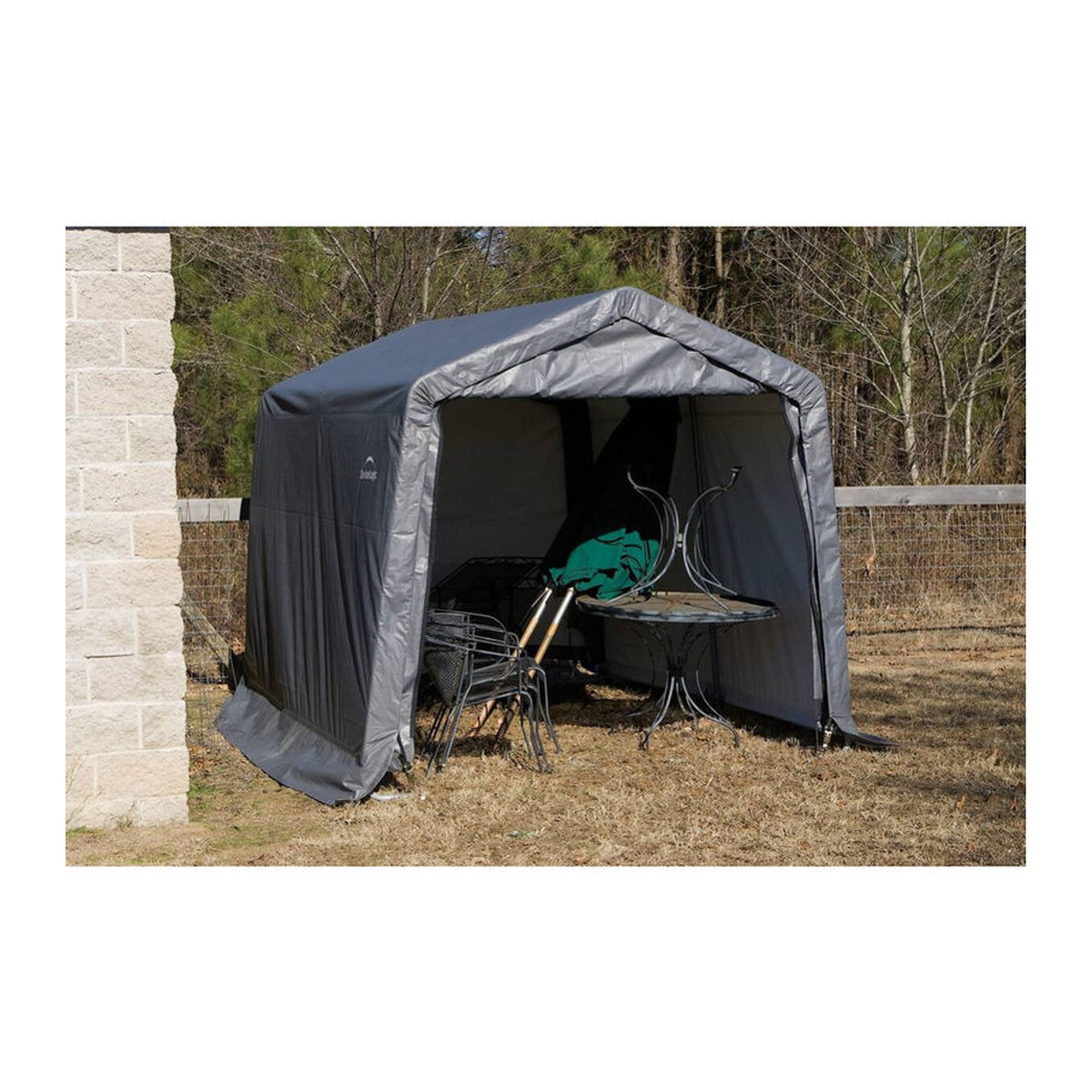ShelterLogic Gartenhaus Shed-in-a-Box aus Kunststoff und Stahl, Grau, B/H/T: 300 x 240 x 300 cm - Bild 10