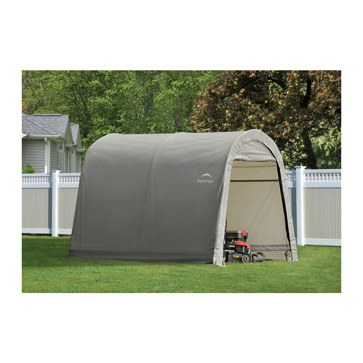 ShelterLogic Gartenhaus Shed-in-a-Box aus Kunststoff und Stahl, Grau, B/H/T: 300 x 240 x 300 cm - Bild 3