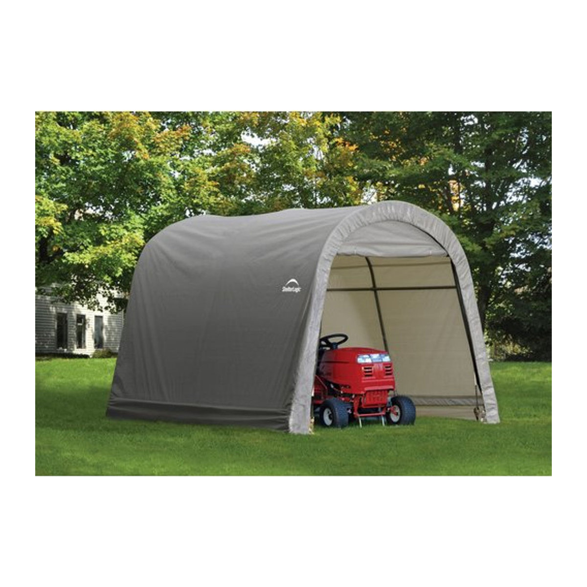 ShelterLogic Gartenhaus Shed-in-a-Box aus Kunststoff und Stahl, Grau, B/H/T: 300 x 240 x 300 cm - Bild 4