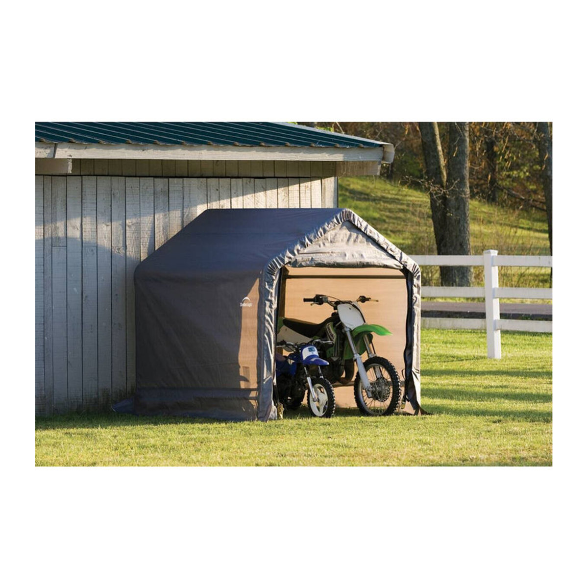 ShelterLogic Gartenhaus Shed-in-a-Box Grau aus Kunststoff und Metall B/H/T: 180 x 183 x 196 cm - Bild 2