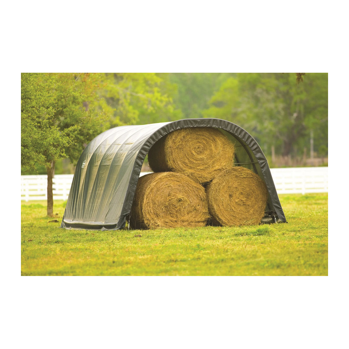 ShelterLogic Run-In-Shed Weideunterstand aus Kunststoff und Metall in Grün B/H/T: 610 x 250 x 370 cm - Bild 2